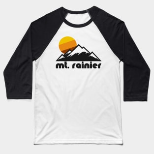 Retro Mt Rainier ))(( Tourist Souvenir Travel Washington Design Baseball T-Shirt